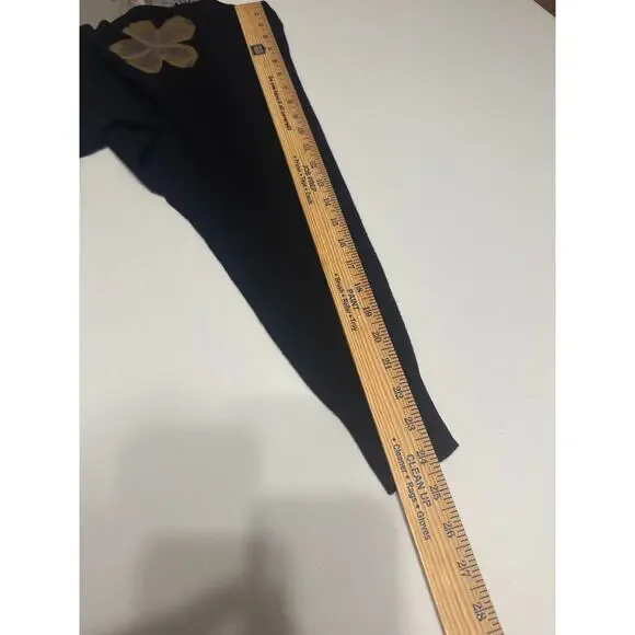 Aaeda Felted Floral Dolman Sleeve Sweater Embroidered Size Large Whimsical - Picture 11 of 12